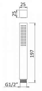 Душевая колонна Cezares  со смесителем, верхний душ из нержавеющей стали PORTA-CD-SR бронза